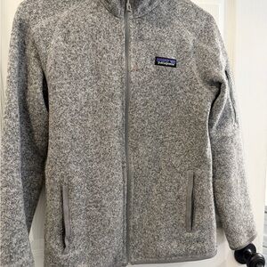 Patagonia Heathered Gray Zip-Up Fleece